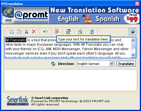 IMTranslator window